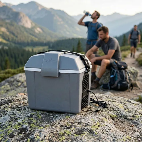 Vista 5 de Koolatron Traveller lll Refrigerador termoeléctrico, gris