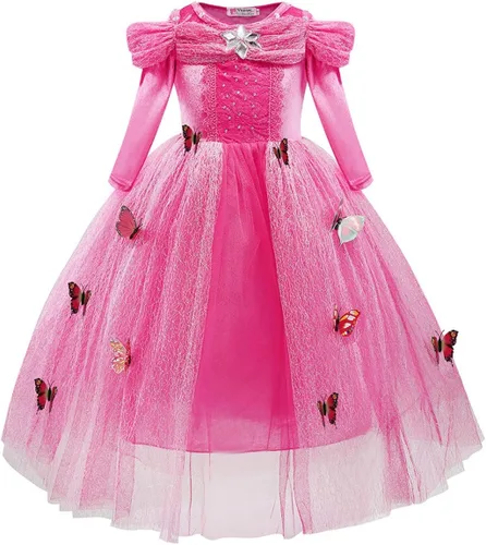 Vista 12 de Vestido de Cenicienta para niñas, disfraz de princesa para Halloween, cosplay, cumpleaños, concurso, Navidad, fiesta de noche