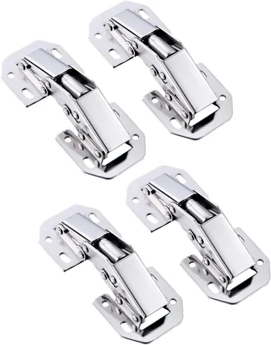 Vista 12 de QRity 2X Paquete de Bisagras para Puerta de Gabinete de Cocina Bisagras Ocultas para Puerta de Armario - Sin Ranura Requerida - Fácil de Instalar