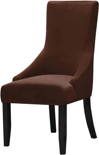 Vista 28 de Juego de 1 fundas elásticas para silla con respaldo de ala, protector reutilizable para silla de brazo, protector lavable para silla de comedor