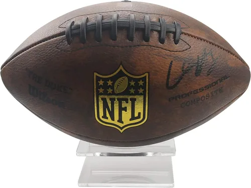 Vista 3 de HillSpring Clear Display Stand for Football Basketball Volleyball Soccer Ball, Acrylic Mineral Collection Holder