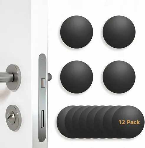 Vista 12 de Protector de Pared Pequeño para Puertas, Parachoques de Puerta de Silicona, Protector de Pared Autoadhesivo, Silenciador de Puertas, Protector