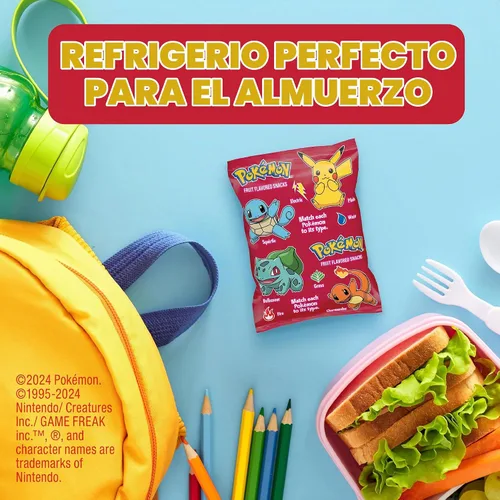 Vista 5 de Pokemon - Snacks con sabor a frutas, 17.6 onzas, 22 bolsas Sin gluten, sin grasa, 80 calorías por porción, sin colores de fuentes artificiales