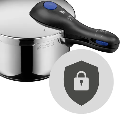 Vista 3 de WMF Perfect Plus - Cocina rápida Ø 8.7 in de diámetro 4 litros y medio con protección contra llama Cromargan Acero inoxidable para inducción
