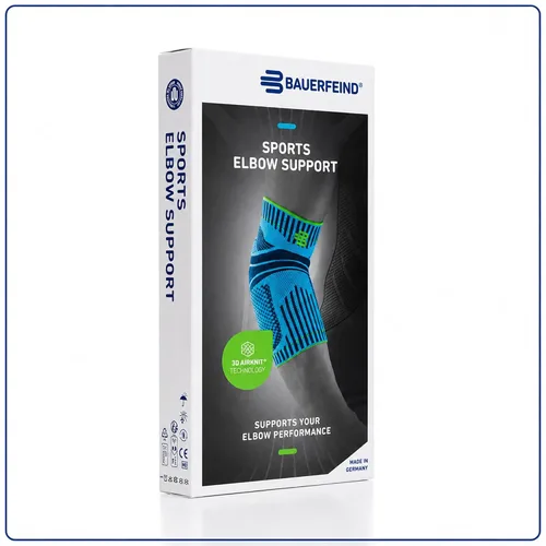 Vista 7 de Bauerfeind Codera Deportiva para el Codo - Codera para Alivio del Dolor y Soporte - Almohadillas para Mayor Comodidad - Compresión Dirigida - Ligera