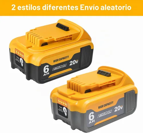 Vista 2 de waitley Batería de repuesto de 20V 6.0Ah compatible con herramientas Dewalt