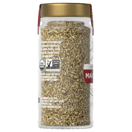 Vista 17 de McCormick Gourmet Mejorana orgánica, 0.37 onzas