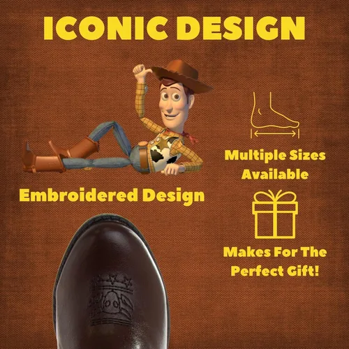 Vista 5 de Disney Pixar Toy Story Woody - Botas vaqueras occidentales para niños pequeños