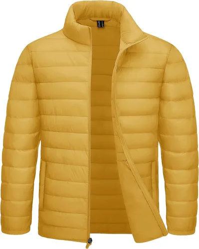Vista 15 de TACVASEN Chaqueta Puffer Ligera para Hombre Chaquetas Acolchadas de Invierno Puffy Abrigadas Resistentes al Agua Resistentes al Viento Abrigos