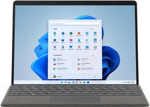 Vista 2 de Microsoft Surface Pro 8 - Pantalla táctil de 13 pulgadas, Intel Evo Platform, Core i5, memoria de 8 GB, SSD de 256 GB. Solo dispositivo, grafito