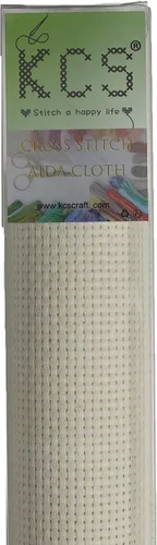 Vista 161 de KCS 2 cajas de tela de costura de algodón para punto de cruz de 15 x 18 pulgadas (blanco antiguo, 11 unidades)
