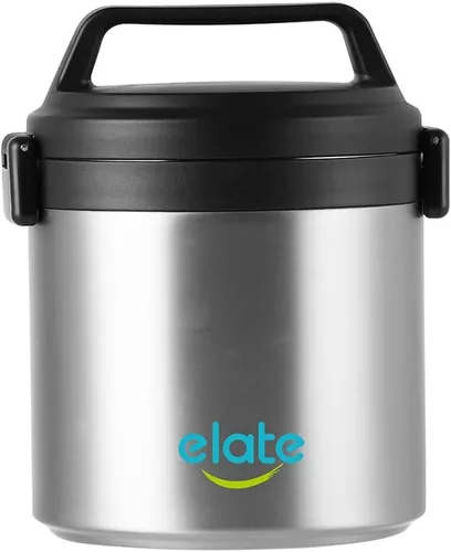 Vista 8 de Elate Tarro Térmico de Alimentos de 2 Cuartos para Comida Caliente 64oz Camp Crock de Acero Inoxidable con Aislamiento al Vacío, Recipiente