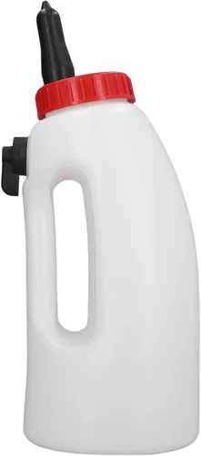 Vista 5 de Jiawu Biberón de ternero, biberón de leche de ternero de 4 litros, biberón de lactancia Biberón de leche de ternero Botella alimentadora de leche