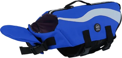 Vista 25 de EMUST Chalecos salvavidas ajustables para perros pequeños con flotabilidad mejorada, chaleco de natación pequeño con asa de rescate duradera