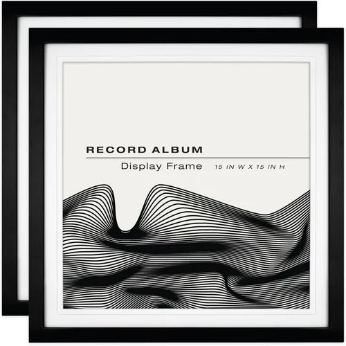 Vista 5 de MCS Format - Marco para discos de vinilo, con carga frontal, para discos de vinilo, color negro, 12.5 x 12.5 pulgadas, individual