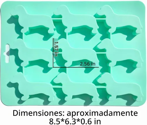 Vista 6 de ScivoKaval Molde de silicona para cubitos de hielo con forma de perro salchicha para beber, máquina de hielo, dulces, chocolate, galletas, fondant