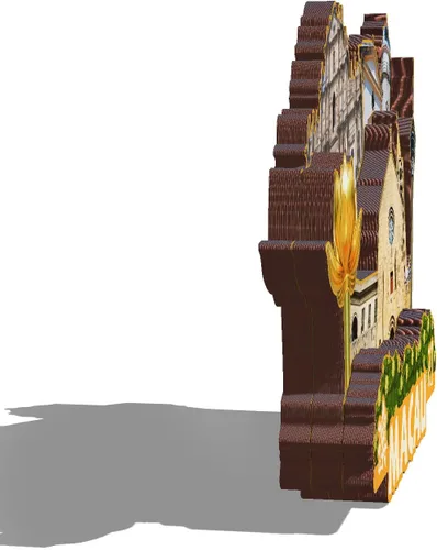 Vista 2 de China Macao imán de madera 3D imanes de nevera viajes coleccionables recuerdos decoraciones artesanías hechas a mano
