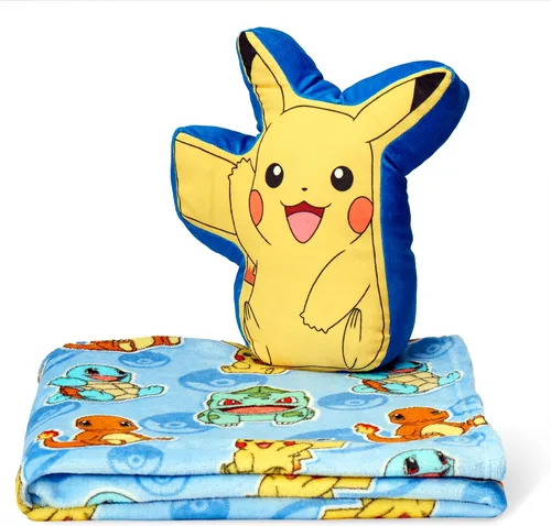 Vista 8 de Bluey Throw & Plush Hugger Set, 50"x60" Silk Touch Blanket with 3D Character Pillow – Soft, Cozy Blanket for Kids and Toddlers Bluey Fun