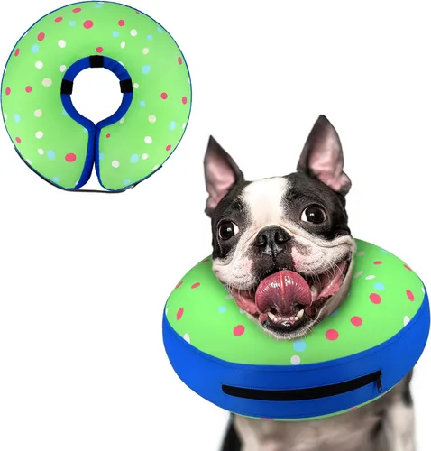 Vista 56 de Supet - Collar isabelino inflable para recuperación, posoperatorio