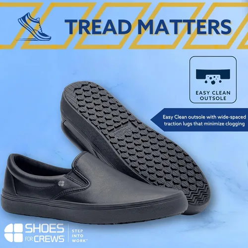 Vista 3 de Shoes for Crews Merlin, zapatos de trabajo antideslizantes para hombre, mujer, unisex, antideslizantes