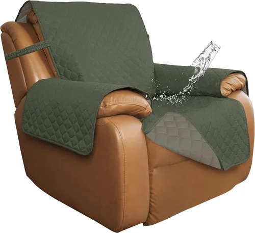 Vista 38 de ISSUNTEX Fundas de sofá de dos plazas con doble protección 100% impermeables para sala de estar, fundas para sofá de 2 cojines, protector de muebles