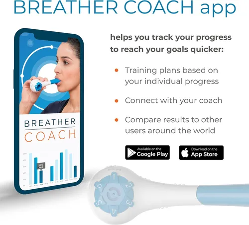 Vista 7 de THE BREATHER │ Entrenador de ejercicios de respiración natural para terapia respiratoria sin medicamentos │ Respira más fácilmente con pulmones más