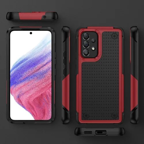 Vista 5 de Asuwish Funda protectora para Samsung Galaxy A53 5G con protector de pantalla de vidrio templado y accesorios para celda, delgada, resistente