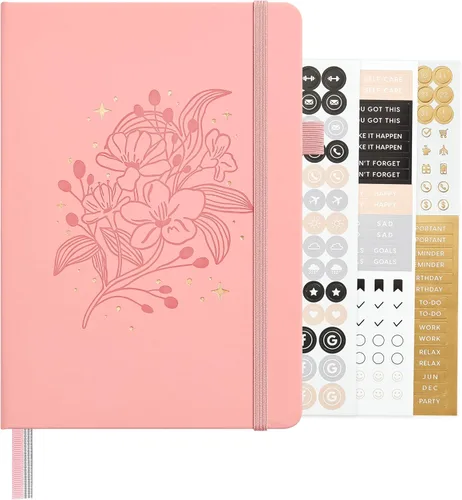 Vista 73 de ⩓ Per Se Cuaderno de Diario con Líneas (3 Paquetes), 160 Páginas Papel Grueso 100GSM, A5 Tapa Dura Cuadernos con Rayas Universitarias para Escribir