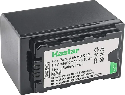 Vista 2 de Kastar Paquete de 1 batería de repuesto para Panasonic AG-VBR59 AG-VBR59G, AG-VBR89 AG-VBR89G, AG-VBR118 AG-VBR118G, VW-VBD29, VW-VBD58 VW-VBD58PPK