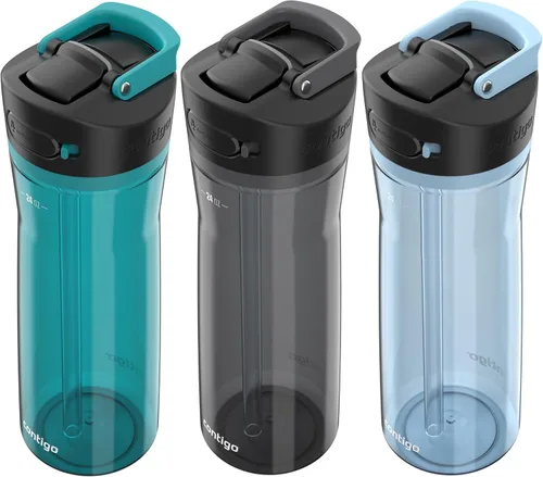 Vista 8 de Contigo Ashland 2.0 AUTOSPOUT Botella de agua, 24 onzas, arándano; Agave (paquete de 8)