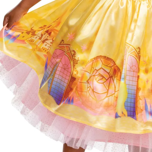 Vista 4 de Disguise La Bella y la Bestia - Disfraz de Bella para niños pequeños