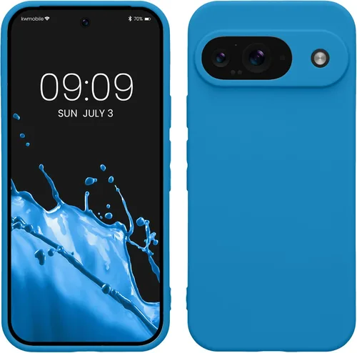 Vista 23 de kwmobile Funda compatible con Google Pixel 9 - Funda protectora delgada de TPU para teléfono - Acabado mate suave - Piedra antigua