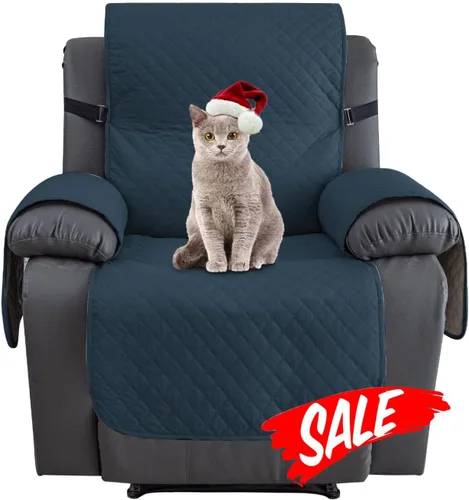 Vista 29 de XINEAGE Funda para Sillón Reclinable Resistente al Agua, Fundas Antideslizantes para Silla Reclinable con Bolsillos, Fundas Acolchadas Gruesas