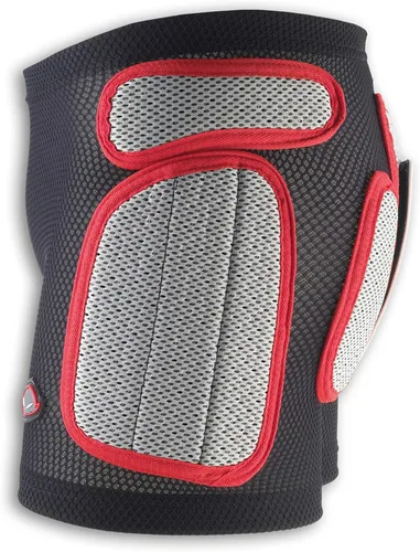 Vista 2 de UFO Plast Made in Italy - Pantalones cortos acolchados de plástico para snowboard, esquí, patinaje Negro con rojo Modelo: Sk09125