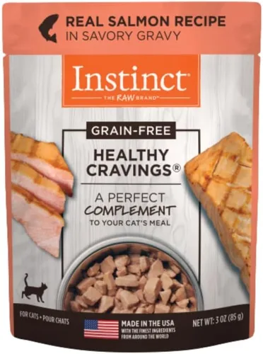 Vista 11 de Instinct Healthy Cravings, Receta sin granos con pollo real, comida húmeda natural para gatos, suplemento por Nature's Variety, 3 onzas