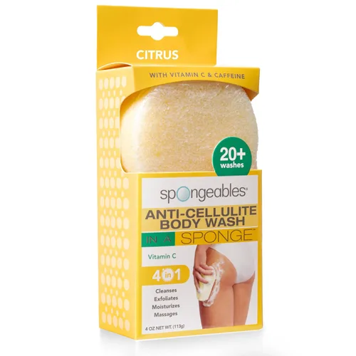 Vista 12 de Spongeables Anti-Cellulite Body Wash in a Sponge, Moisturizer and Exfoliator, 20+ Washes