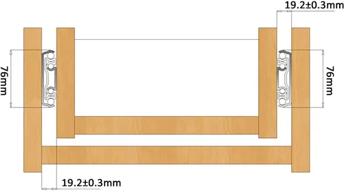 Vista 9 de 1 par de corredores de cajón industrial de 2.992 in de ancho, resistente, 485 lb, extensión completa con rodamientos de bolas con cerradura