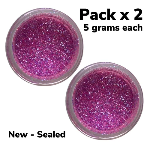 Vista 2 de Oh! Sweet Art - Glamorous Pink Disco Cake Pack x 2 unidades 0.35 oz en total - 0.18 oz cada frasco