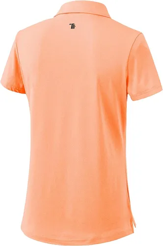Vista 4 de Polo de golf para mujer, manga corta, absorbe la humedad, ropa de golf para mujer