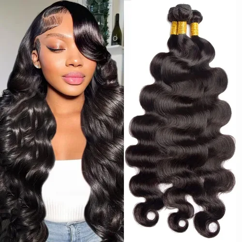 Vista 16 de Extensiones de cabello humano ondulado de 16, 18, 20, 22 pulgadas, grado 10A, extensiones de cabello humano ondulado 100% sin procesar, color negro