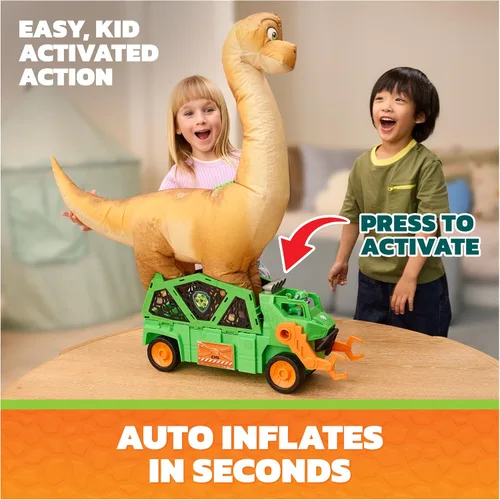 Vista 3 de PAW Patrol: The Dino Movie Megasaurus Dino Vehicle with Inflatable Toy