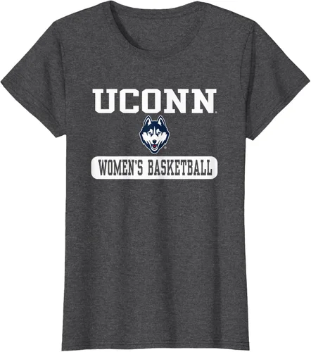 Vista 5 de Connecticut Huskies - Camiseta de baloncesto para mujer con licencia oficial, Azul