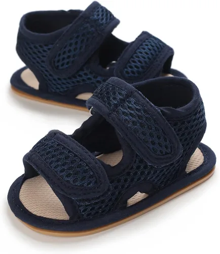 Vista 4 de RVROVIC Sandalias para bebés niños y niñas, zapatos de verano de primera calidad para exteriores, ligeras, suaves, antideslizantes, suela para niños