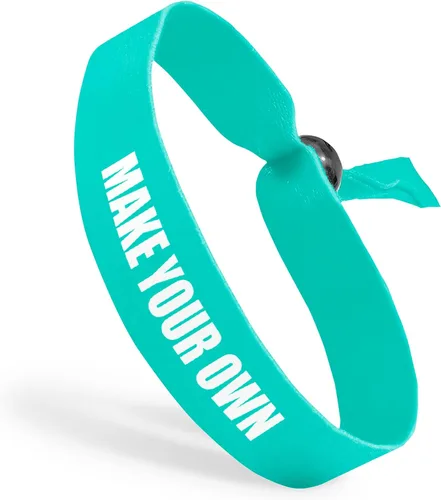 Vista 21 de Pulseras de tela con cuentas ajustables reutilizables Totalmente personalizables Ideal para conciencia, promociones y eventos Disponible a