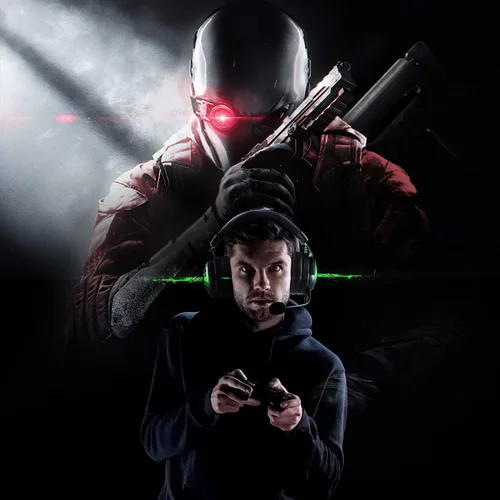Vista 7 de EKSA StarEngine Pro - Auriculares para juegos de PC, sonido envolvente 7.1 para PS4 PS5 Xbox, micrófono inteligente con cancelación de ruido