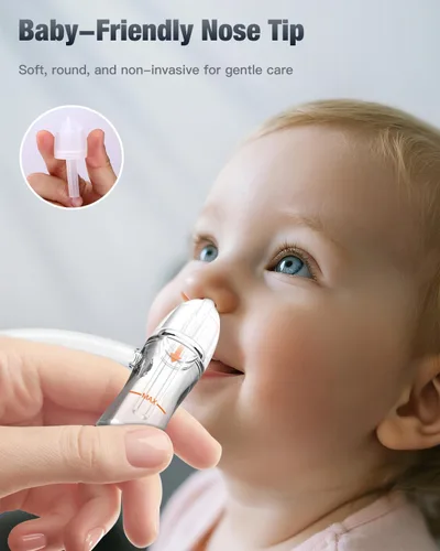 Vista 4 de Aspirador nasal para bebés con succión sin boca con bomba de mano No-mouth suction nasal aspirator with soft silicone tips, clear mucus chamber