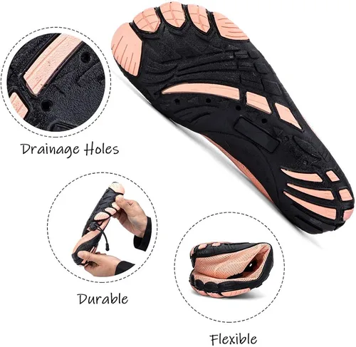 Vista 5 de HIITAVE - Zapatos de agua minimalistas para mujer de secado rápido para hacer natación bucear surfear hacer deportes acuáticos ir a la piscina a