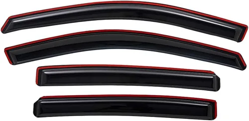 Vista 4 de Lightronic Visera de ventana de ventilación automática con clip extra duradero, compatible con GMC Terrain 2010-2017, protección UV, deflector