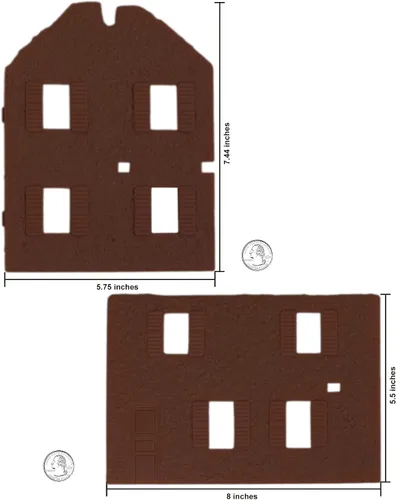 Vista 4 de BMC WW2 Granja francesa bombardeada - Accesorio de conjunto de soldados de plástico para juguetes en miniatura