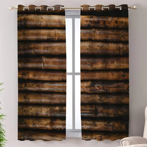 Vista 98 de Shrahala Floral Abstract Design Blackout Curtain Tiers, Minimalist Flower Illustration Kitchen Valance Light Blocking Tier Drapes with Rod Pocket, 2